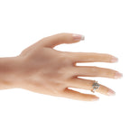 HERMES Echappee 18K White Gold Diamond Ring