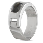 HERMES 18K White Gold Quartz Ring