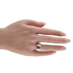 HERMES 18K White Gold Quartz Ring