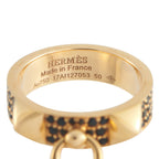 HERMES Collier de Chien 18K Yellow Gold Spinel Ring