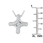HERMES Lima 18K White Gold 0.90ct Diamond Pendant
