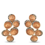 H. STERN Iris 18K Rose Gold Diamond Earrings