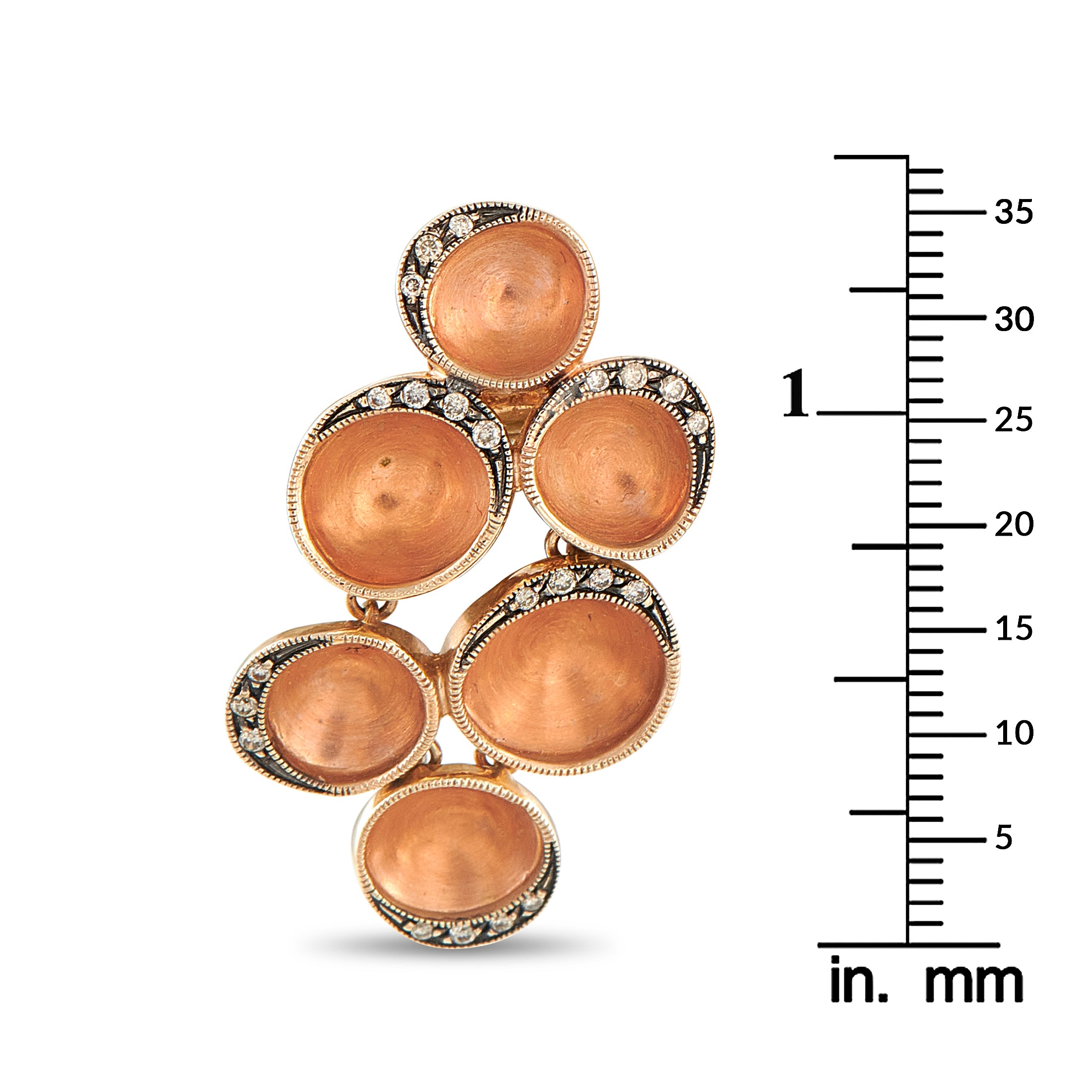 H. STERN Iris 18K Rose Gold Diamond Earrings