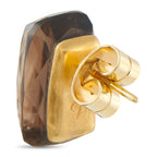H. STERN 18K Yellow Gold Smoky Quartz Earrings