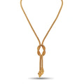 Ilias Lalaounis 18K Yellow Gold Ram Head Hercules Knot Lariat Necklace