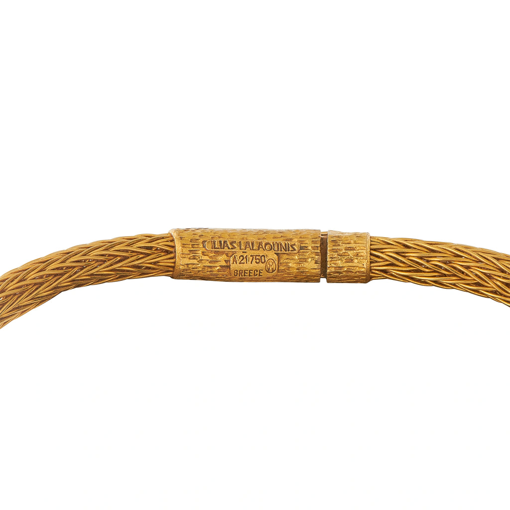 Ilias Lalaounis 18K Yellow Gold Ram Head Hercules Knot Lariat Necklace