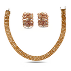 Roberto Coin 18K Rose Gold and 2.5ct Diamond Necklace and Earrings Set
