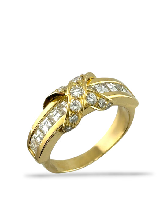 Vintage Tiffany & Co. 18K Yellow Gold Ring with 1.50ct. Diamonds