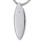 IO SI 18K White Gold 0.48ct Diamond and Rock Crystal Pendant