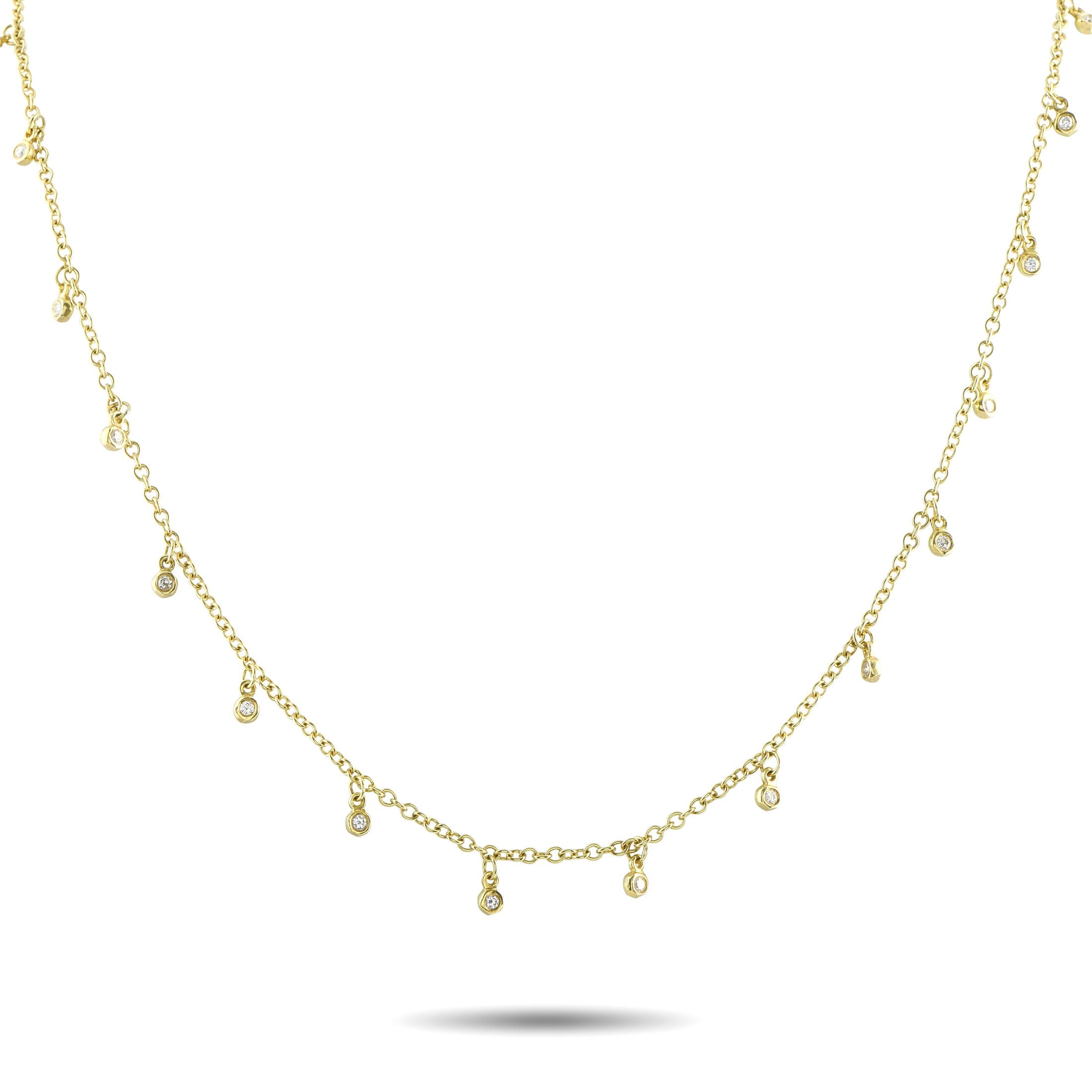 Ippolita18K Yellow Gold 1.05ct Diamond Long Necklace IP08-082025 – Crafted in 18K yellow gold, this Ippolita necklace measure