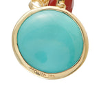 IPPOLITA 18K Yellow Gold Turquoise and Carnelian Earrings