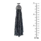 Ivanka Trump 18K White Gold Black Diamond Tassel Pendant