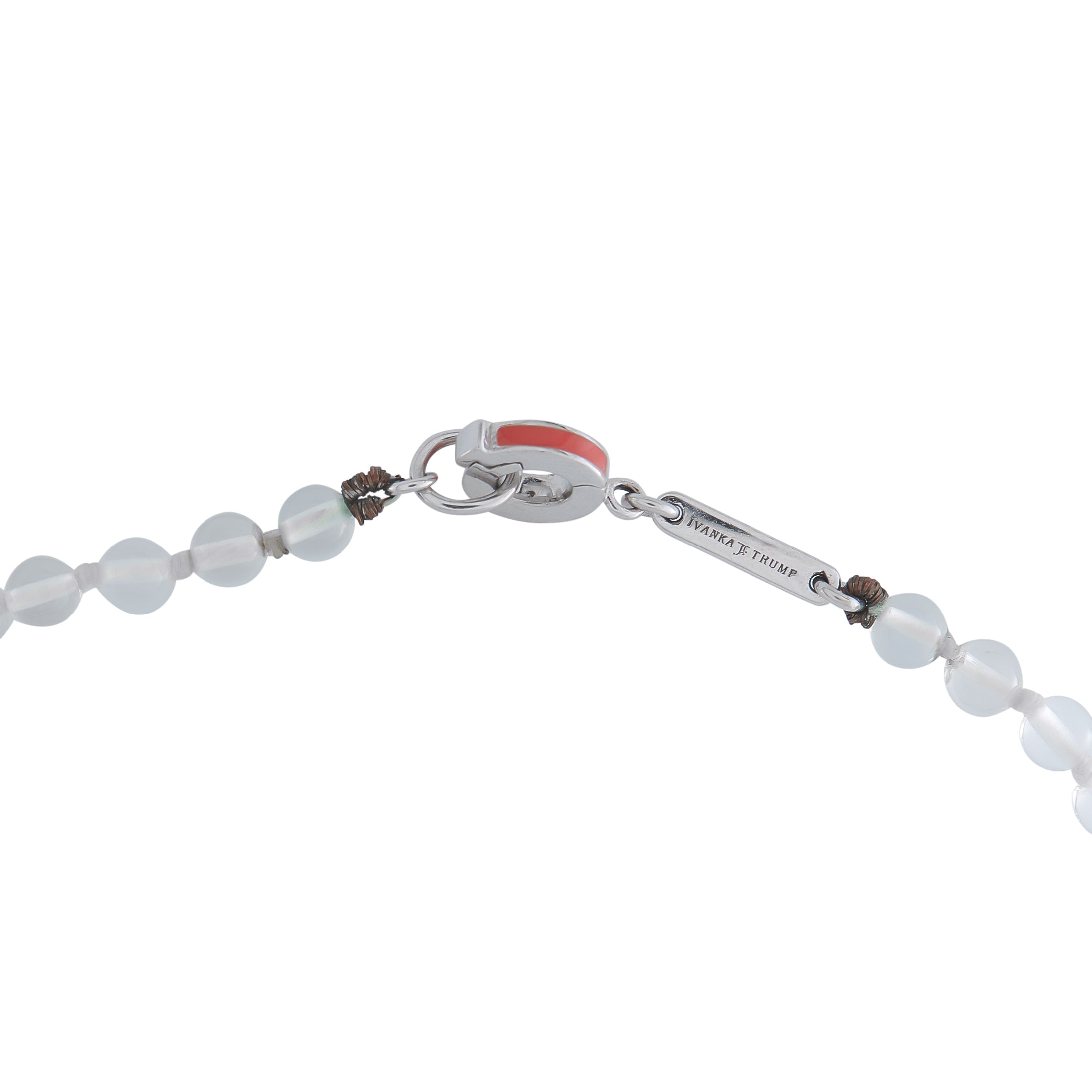 IVANKA TRUMP 18K White Gold Diamond and Crystal Tassel Necklace