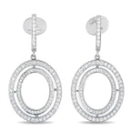 Ivanka Trump18K White Gold 2.48ct Diamond Drop Earrings - A stunning circular design makes these Ivanka Trump earrings an exciting addition to any jewelry collection. Bold and incredi