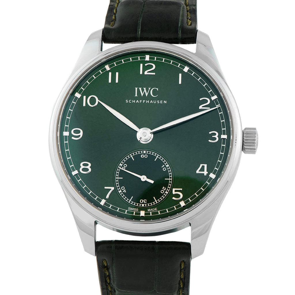 IWC Portugieser Automatic 40 Green Dial Steel Watch