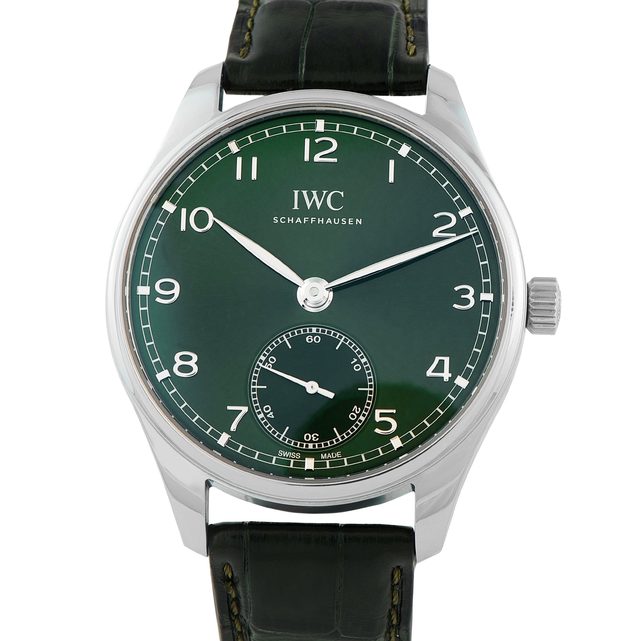 IWC Portugieser Automatic 40 Green Dial Steel Watch