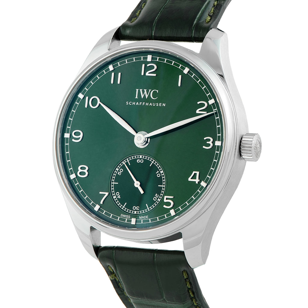 IWC Portugieser Automatic 40 Green Dial Steel Watch
