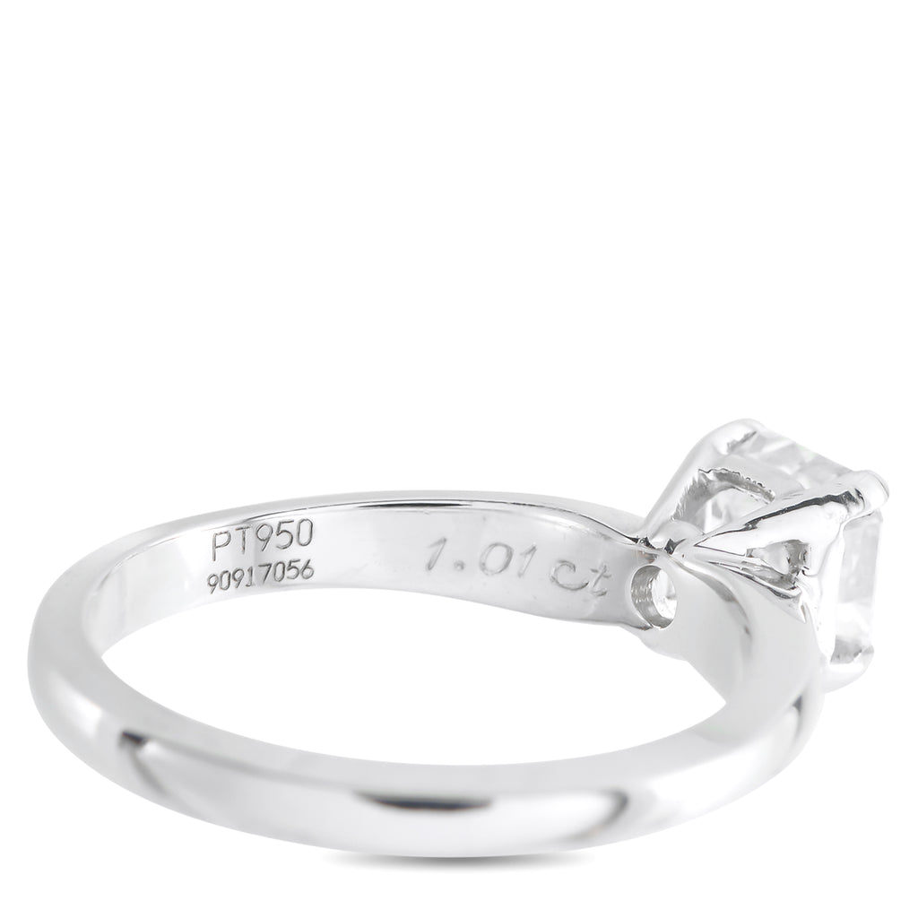 JACOB & CO Jacob & Co Platinum 1.01ct Diamond Solitaire Engagement Ring