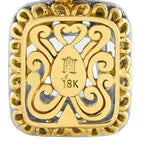 John Hardy 18K White and Yellow Gold 4.0ct Aquamarine Pendant