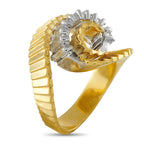 Jose Hess 18K Yellow Gold 1.65ct Diamond Swirl Ring
