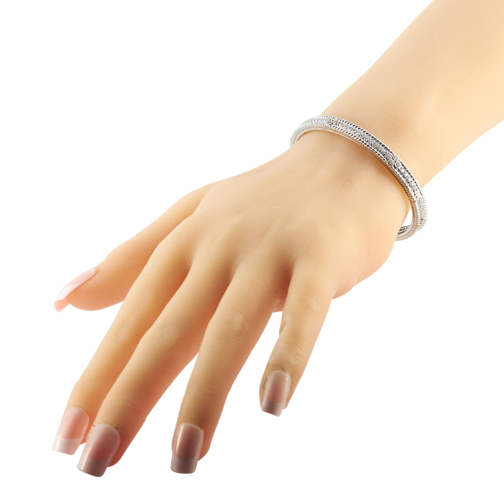 Judith Ripka 18K White Gold 1.25ct Diamond Bracelet