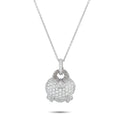 Judith Ripka 18K White Gold 2.50ct Diamond Pendant