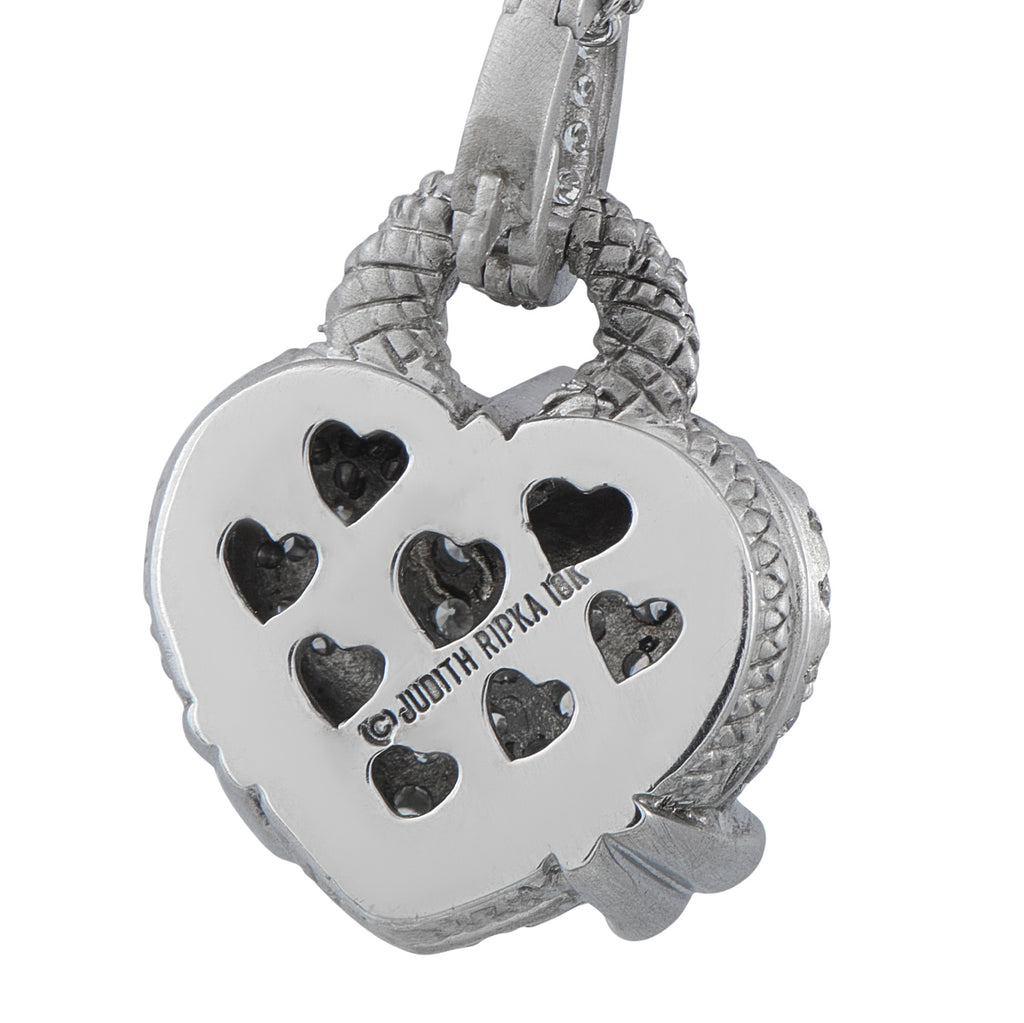Judith Ripka 18K White Gold 2.50ct Diamond Pendant