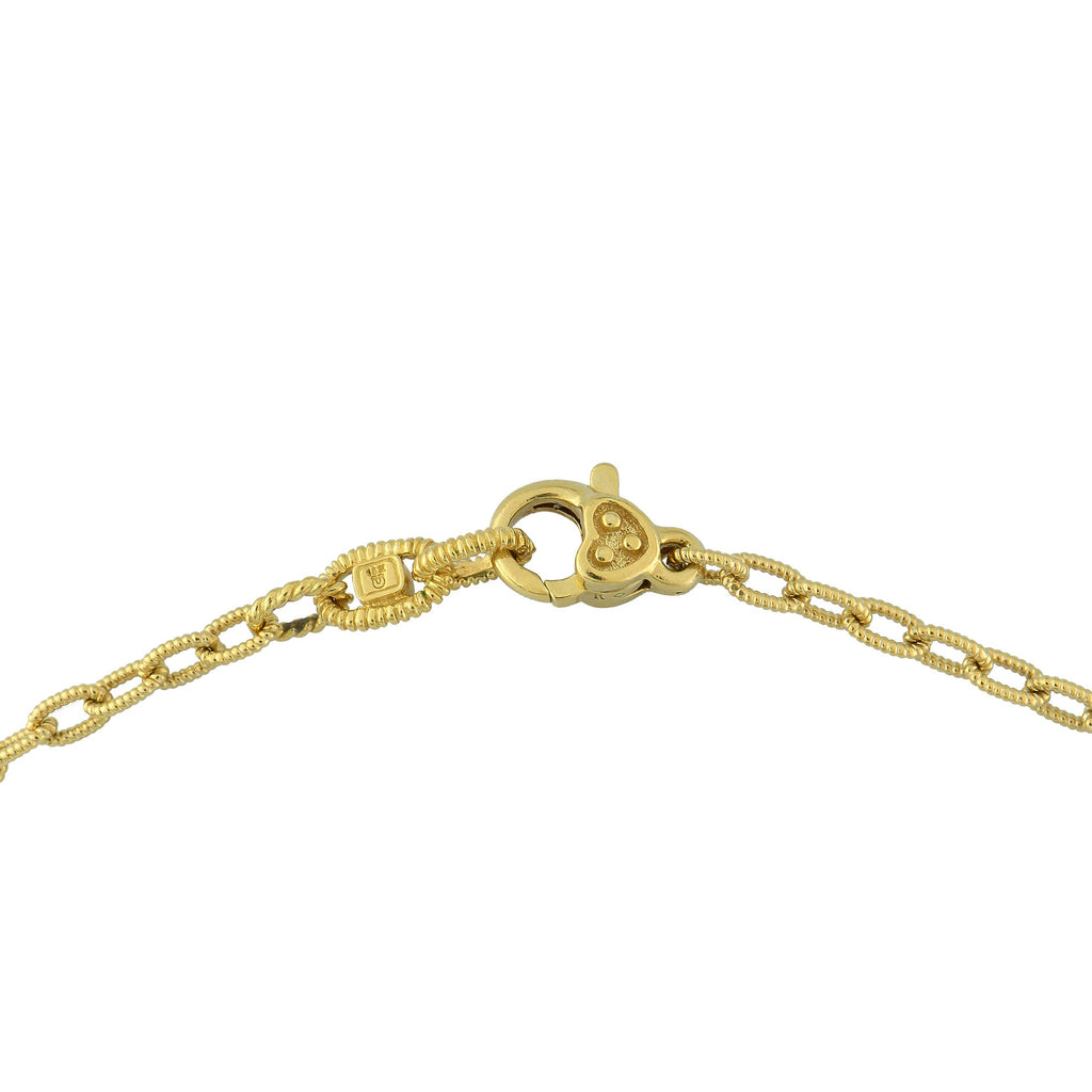 Judith Ripka18K Yellow Gold 0.65ct Diamond and Citrine Necklace