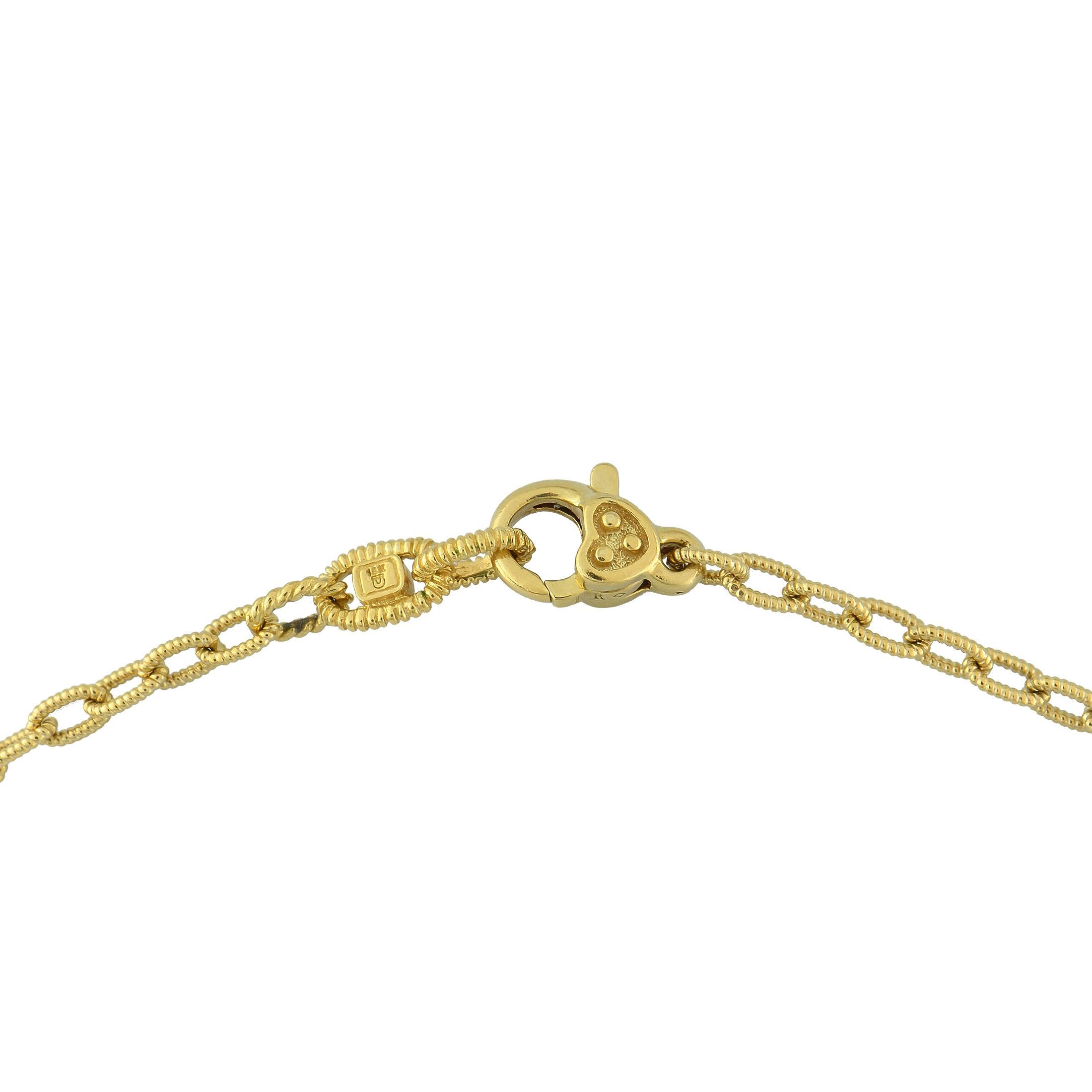 Judith Ripka18K Yellow Gold 0.65ct Diamond and Citrine Necklace