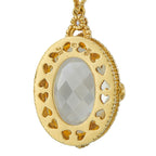 JUDITH RIPKA 18K Yellow Gold 0.75ct Diamond and Citrine Necklace