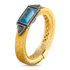Konstantino 18K Yellow Gold Black Diamond and Topaz Ring