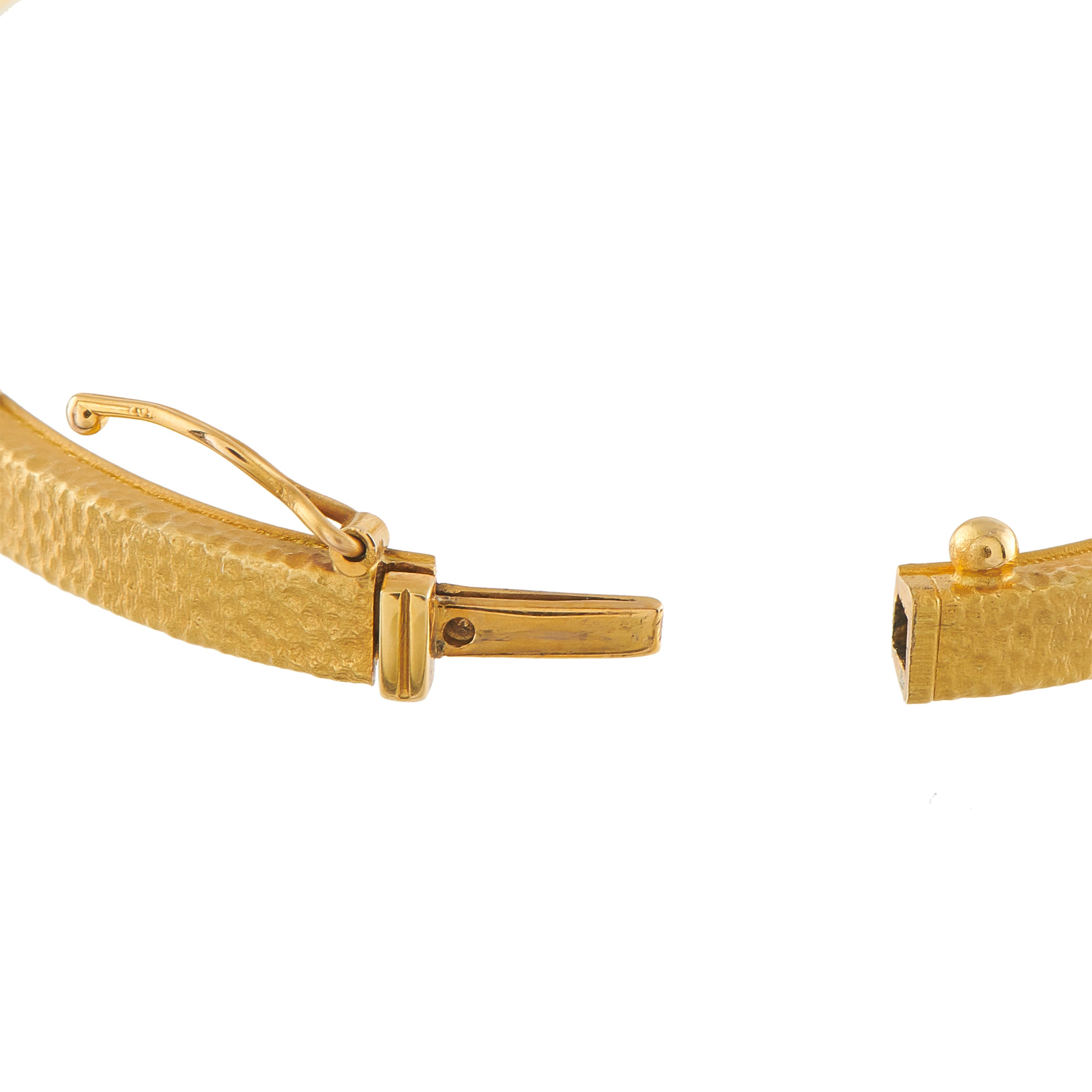 Konstantino 18K Yellow Gold Black Diamond and Tourmaline Bangle