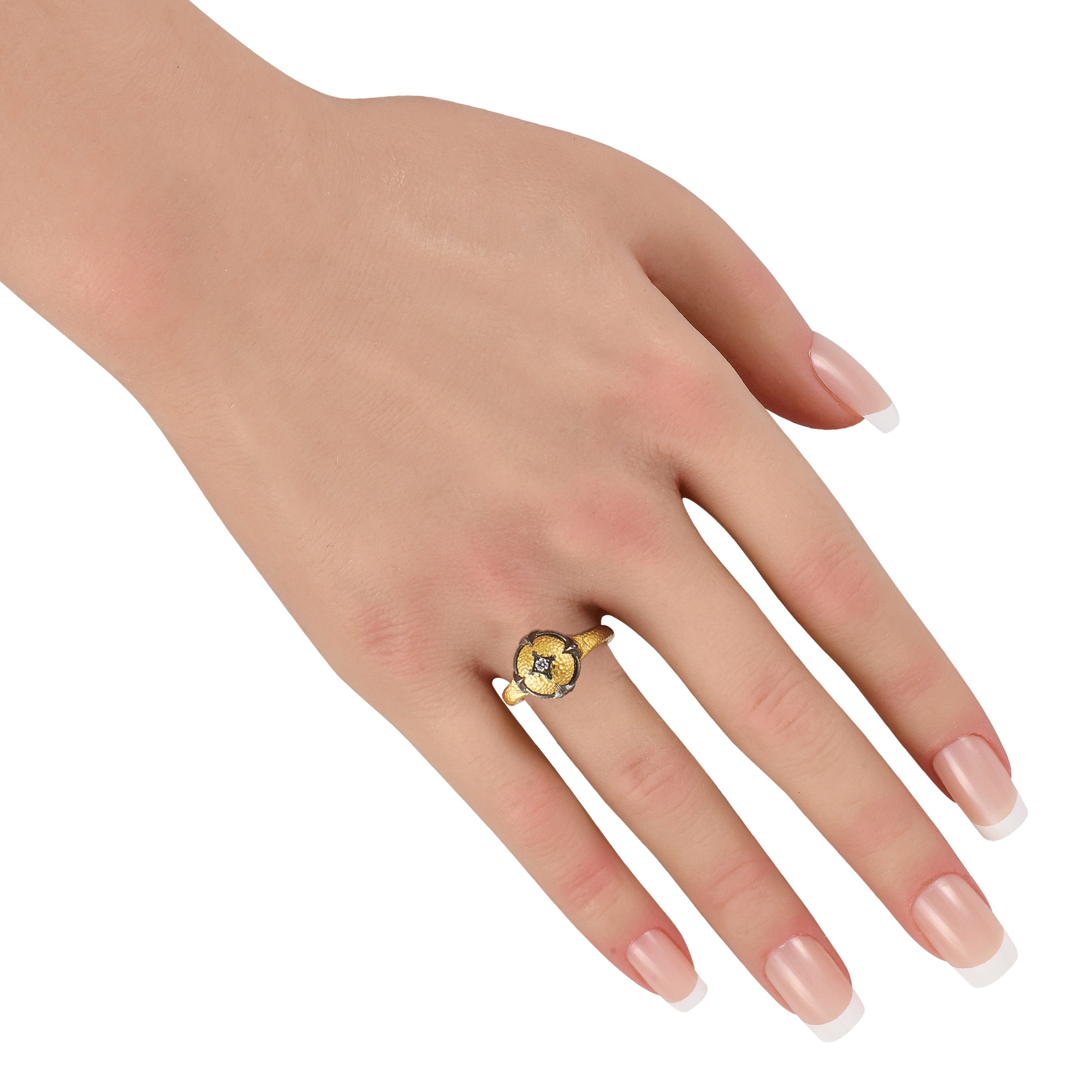 Konstantino 18K Yellow Gold Diamond and Ruby Ring