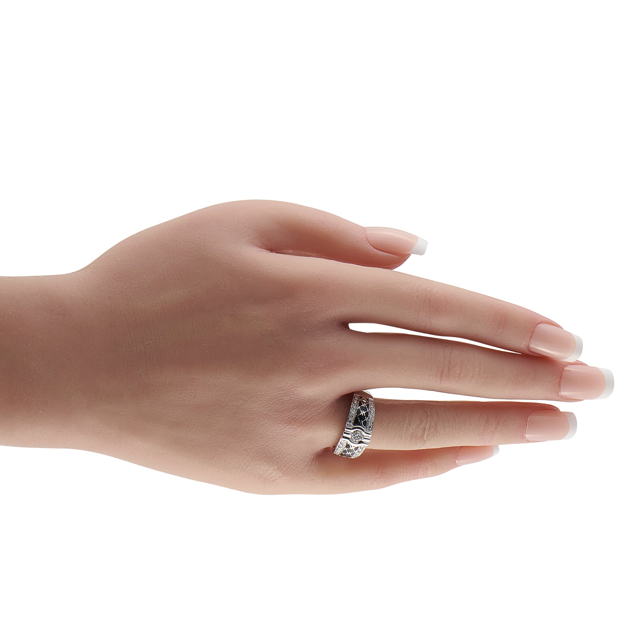 KORLOFF 18K White Gold 0.50ct Diamond Ring