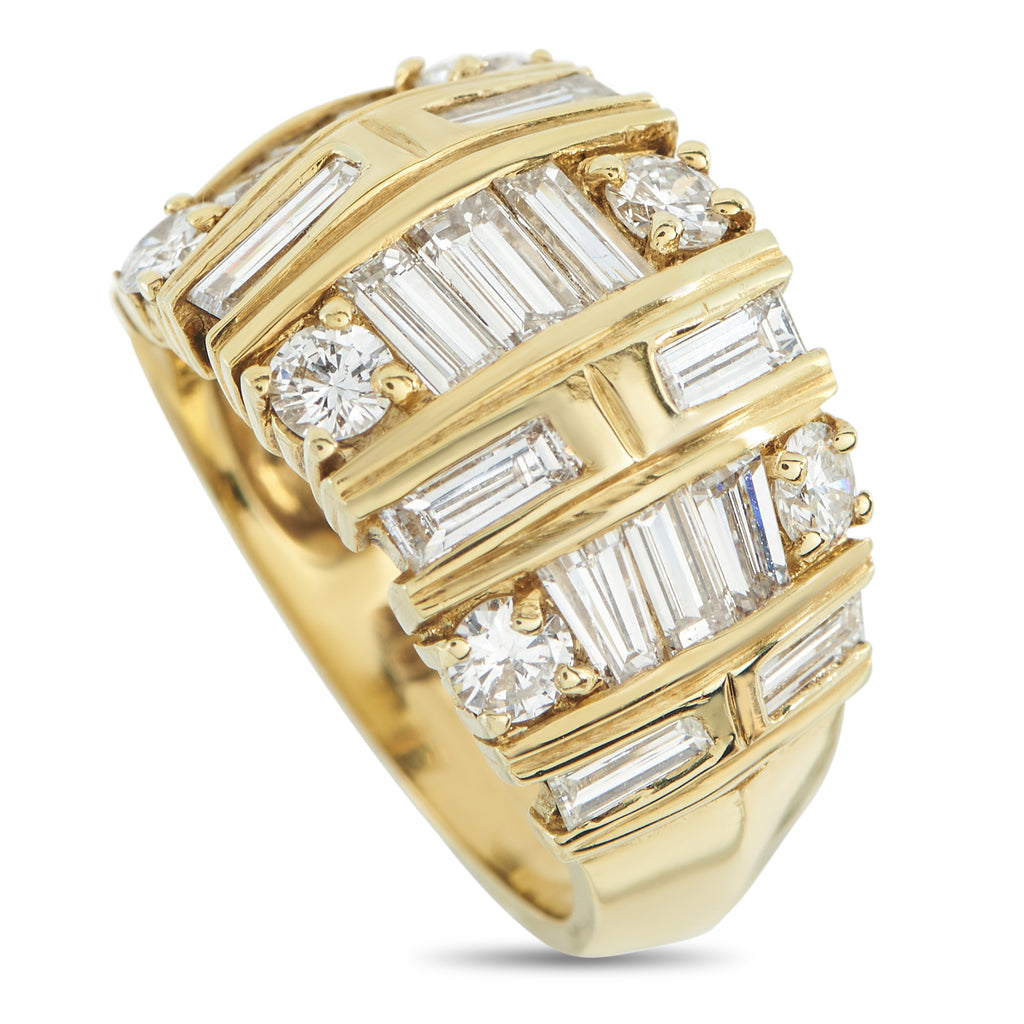 La Triomphe18K Yellow Gold 3.33ct Diamond Ring