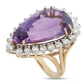 14K Rose Gold 1.84ct Diamond and Amethyst Ring
