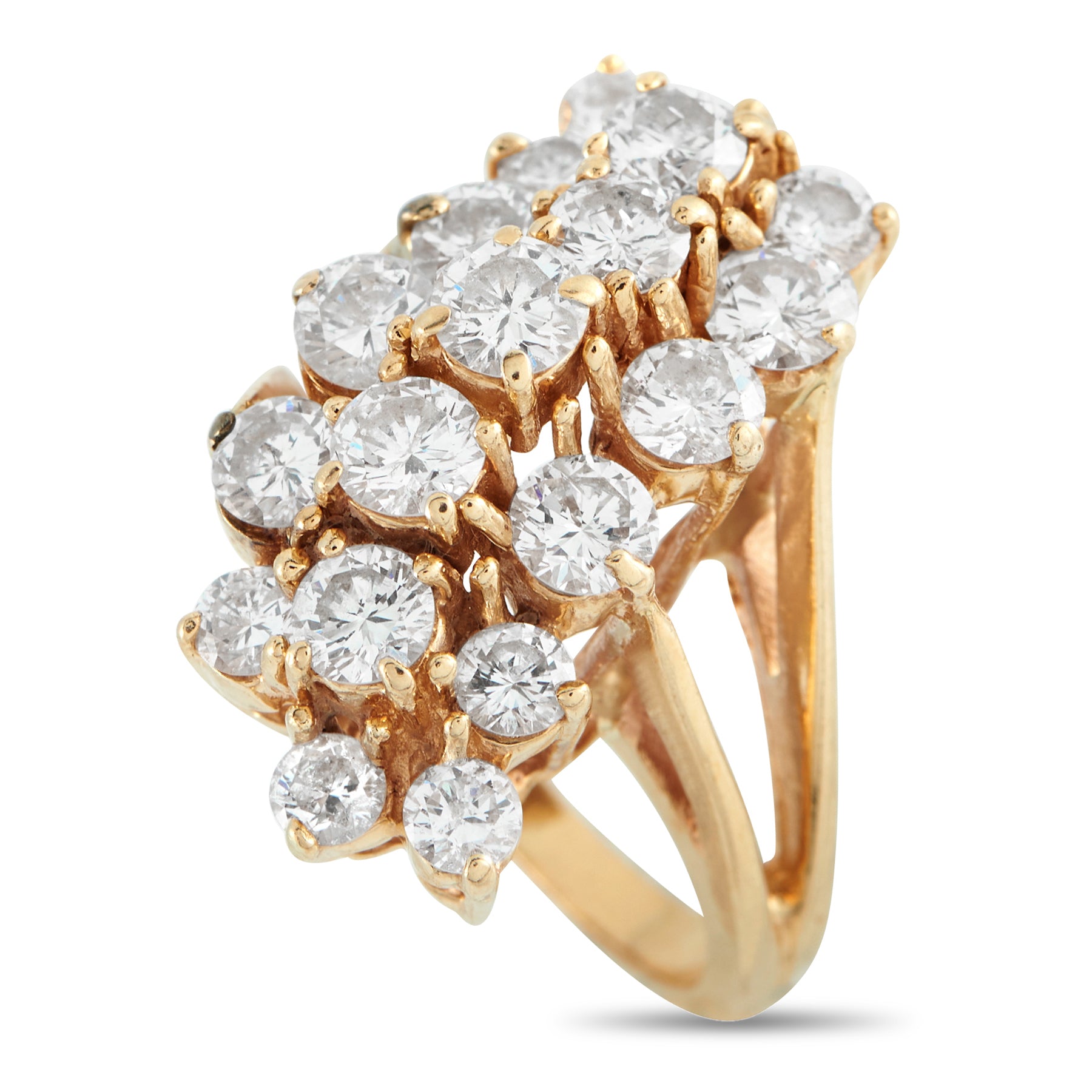 14K Rose Gold 3.85ct Diamond Ring