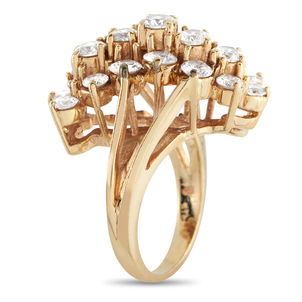 14K Rose Gold 3.85ct Diamond Ring