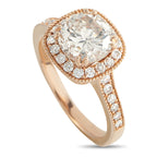 14K Rose Gold 2.28ct Diamond Ring