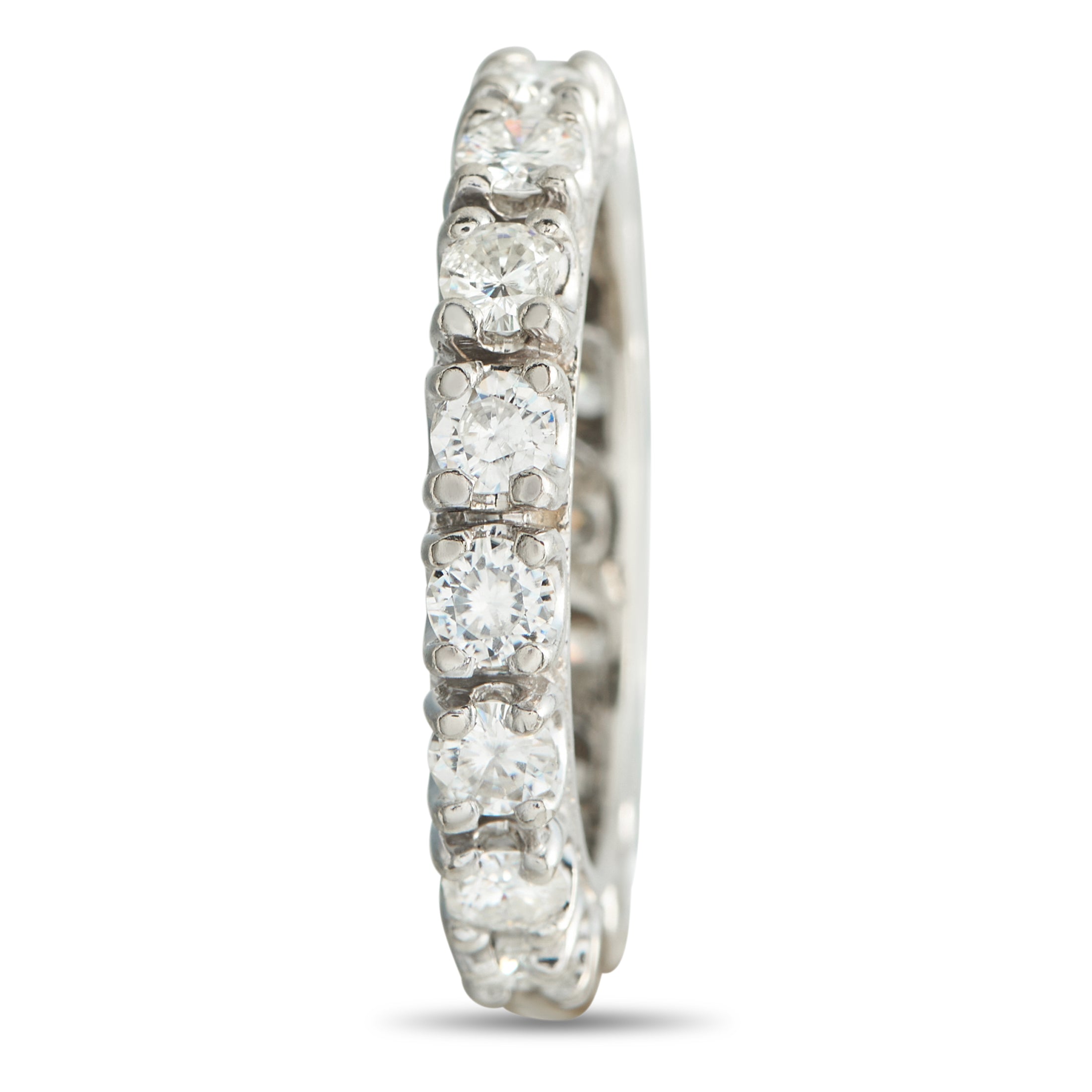14K White Gold 2.0ct Diamond Eternity Band