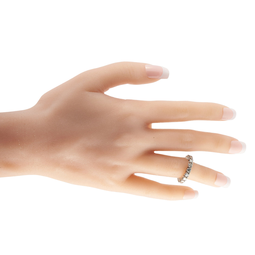 14K White Gold 2.0ct Diamond Eternity Band