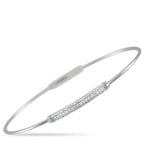 14K White Gold 0.37ct Diamond Bracelet