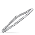 14K White Gold 5.60ct Diamond Tennis Bracelet