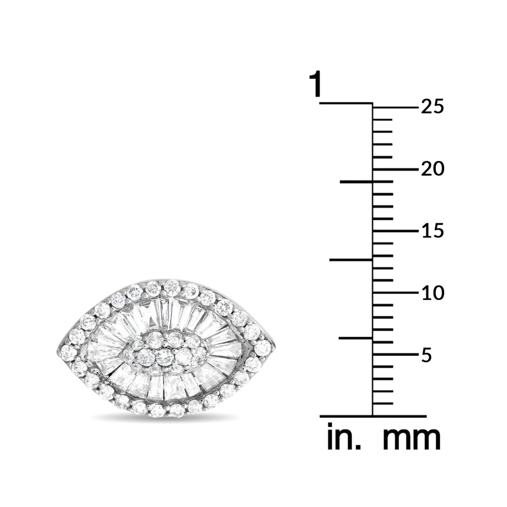 Exclusive 14K White Gold 1.05ct Diamond Earrings