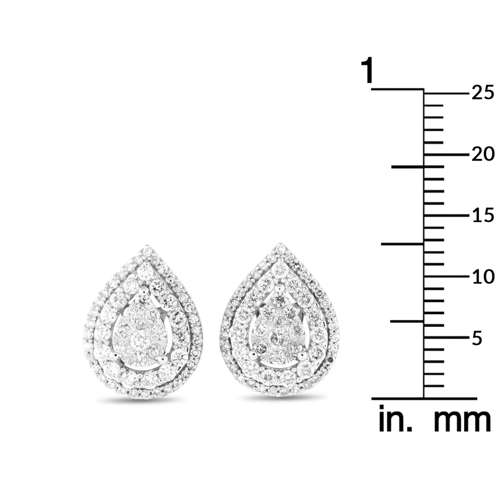 Exclusive 14K White Gold 1.0ct Diamond Earrings