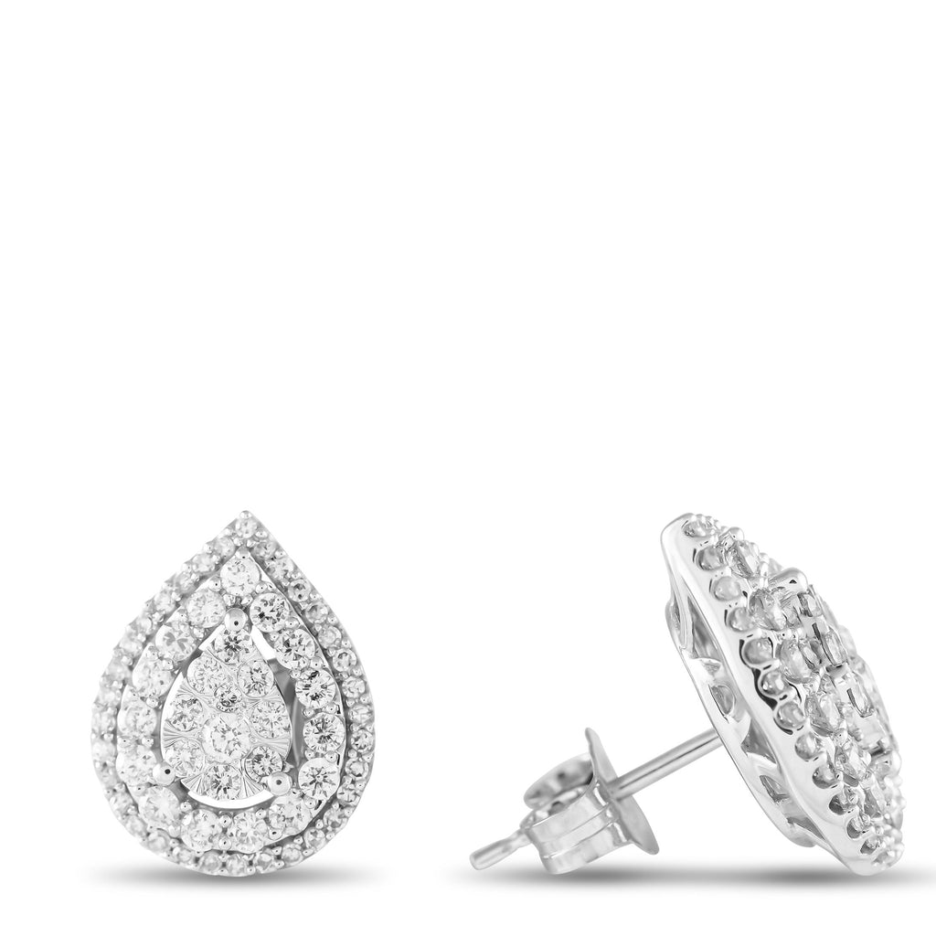Exclusive 14K White Gold 1.0ct Diamond Earrings