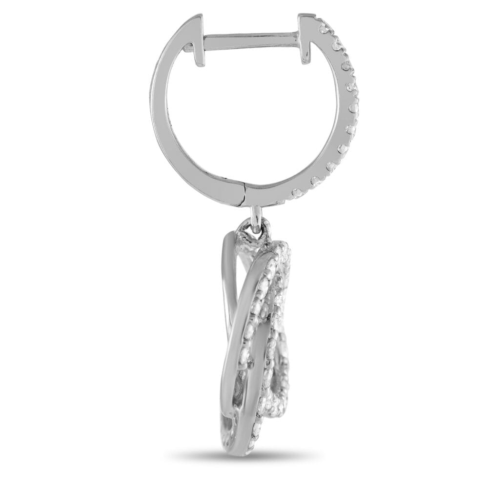 Exclusive 14K White Gold 1.00ct Diamond Drop Earrings