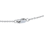 Exclusive 14K White Gold 0.85ct Diamond Cushion Halo Necklace