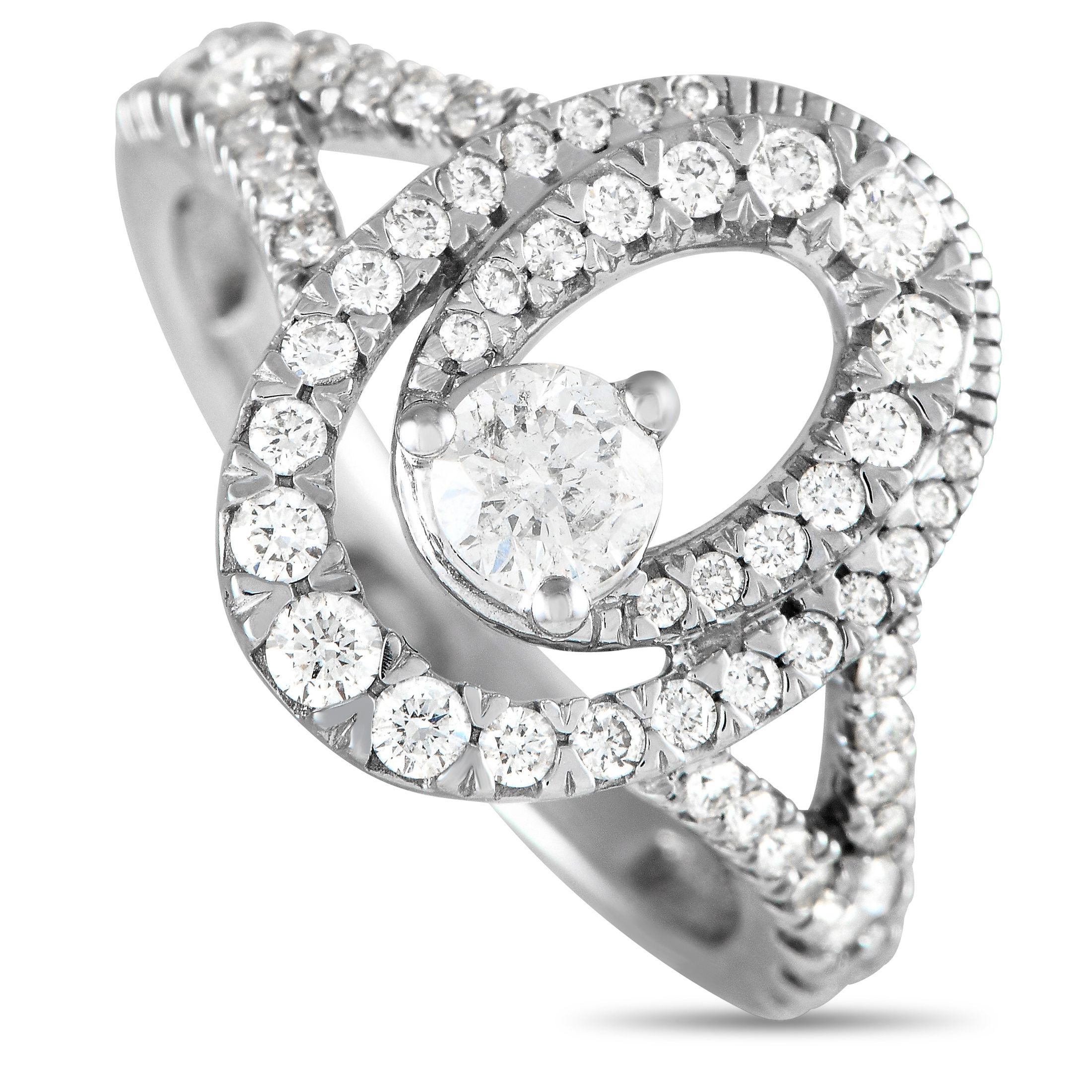 Exclusive 14K White Gold 1.0ct Diamond Ring MF05-100124 – This dazzling ring will simply never go out of style