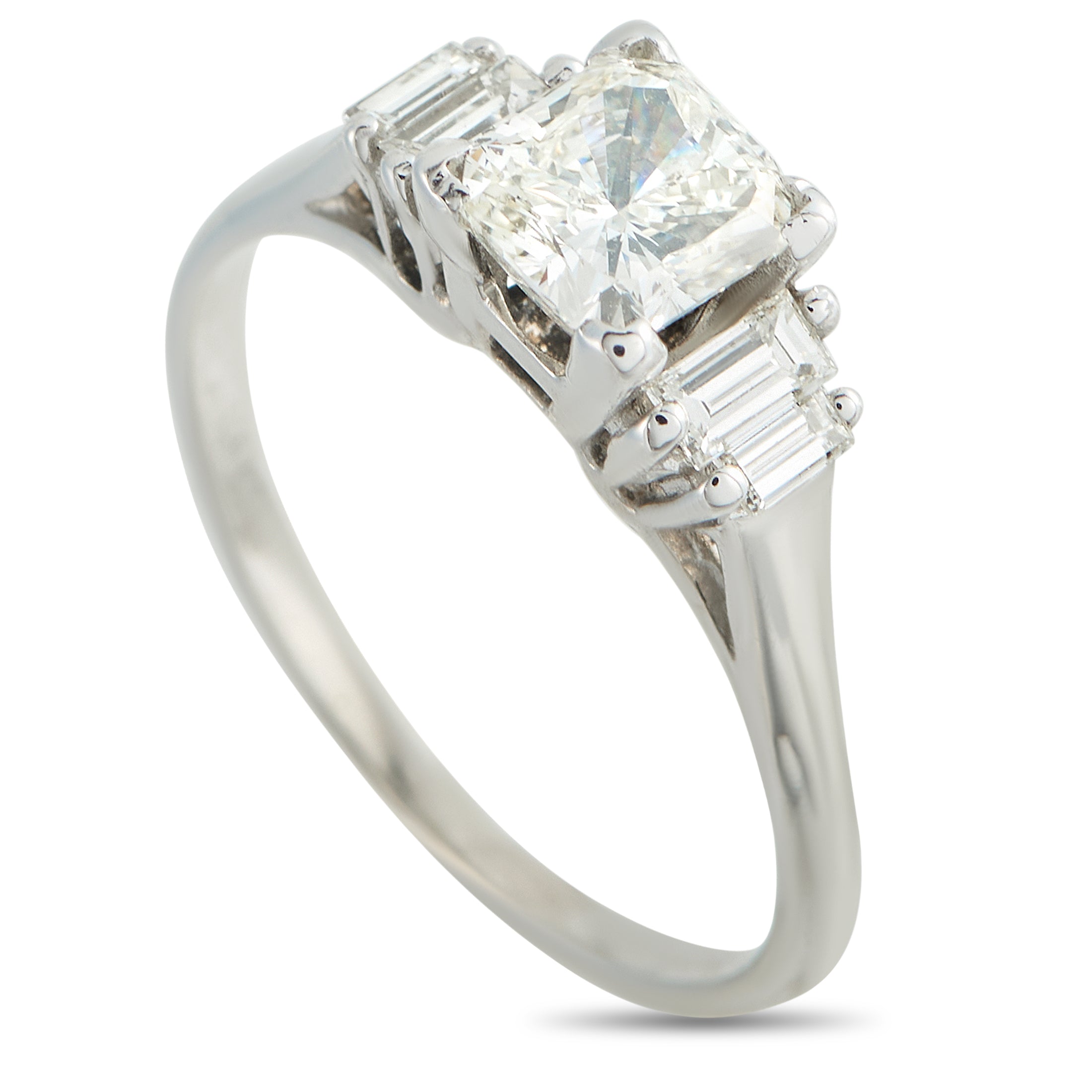 14K White Gold 1.52ct Diamond Ring